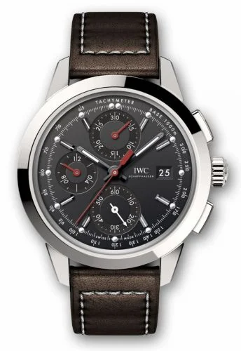 IWC Ingenieur Chronograph Custom Stainless Steel / Black-Red / Calf IW3808-BJ (IW3808BJ)